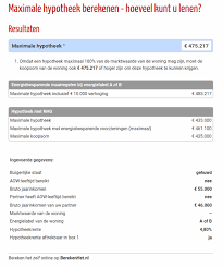 hypotheek berekenen onafhankelijk