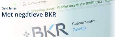 negatieve bkr geld lenen