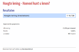 hypotheek hoogte berekenen
