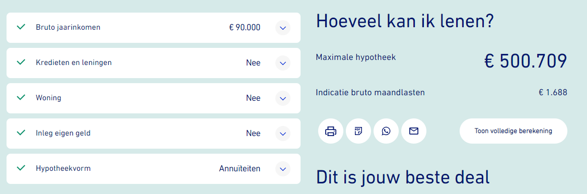 hoe hypotheek berekenen
