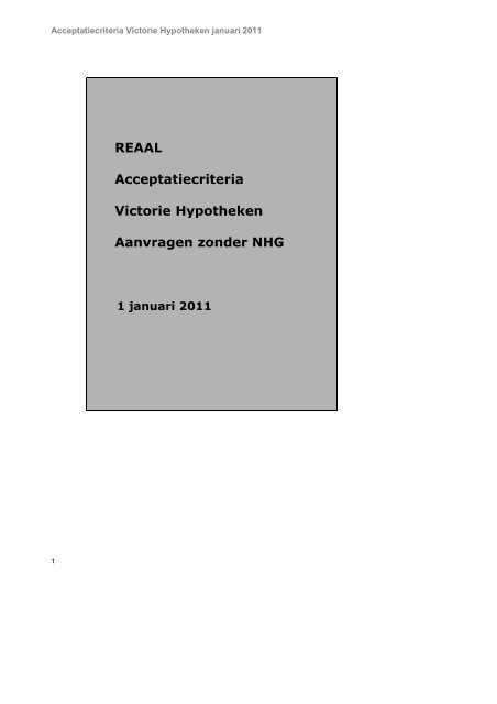 hypotheek zonder tussenpersoon